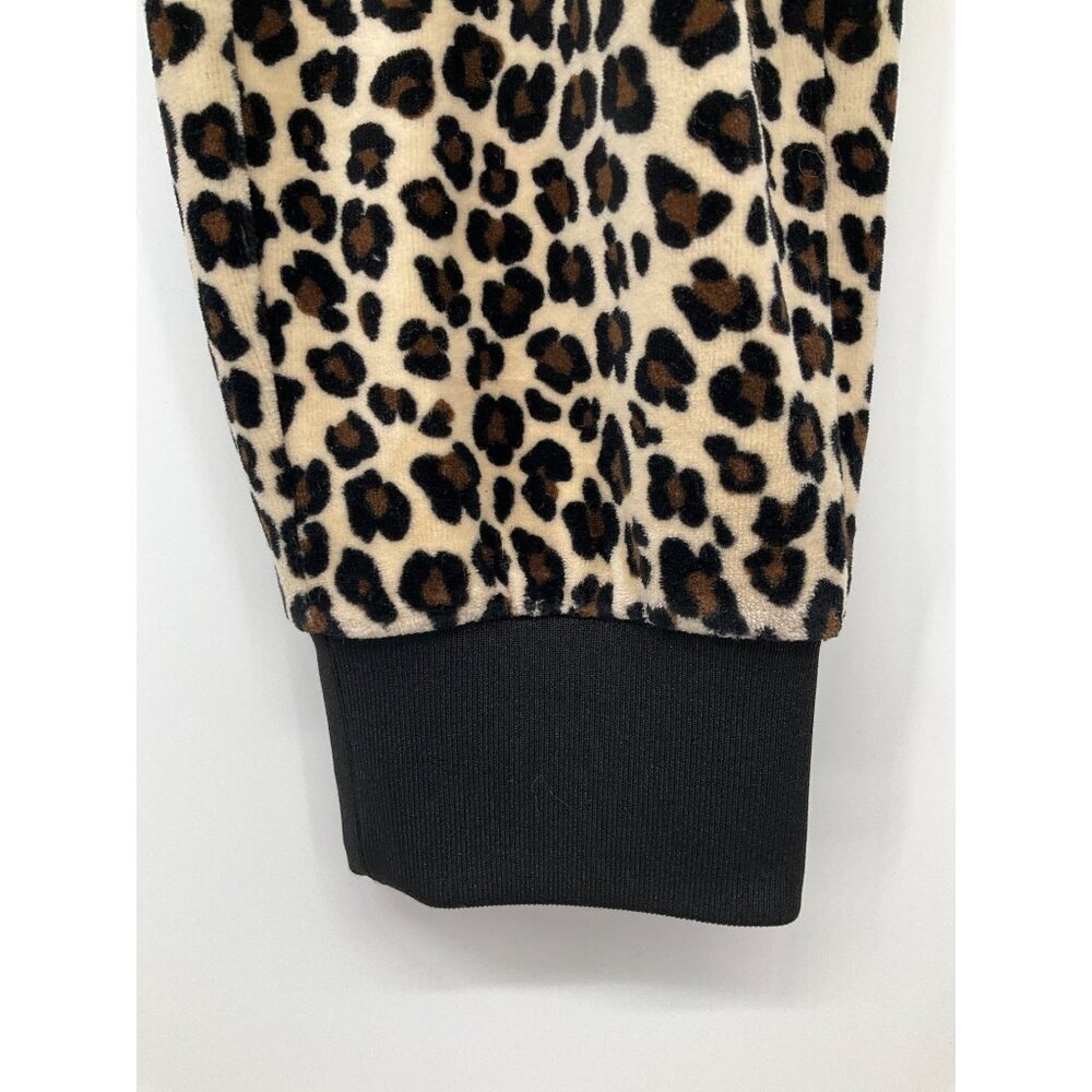 Juicy Couture size Medium Leopard Cheetah sweatpants Black Brown - Picture 5 of 8